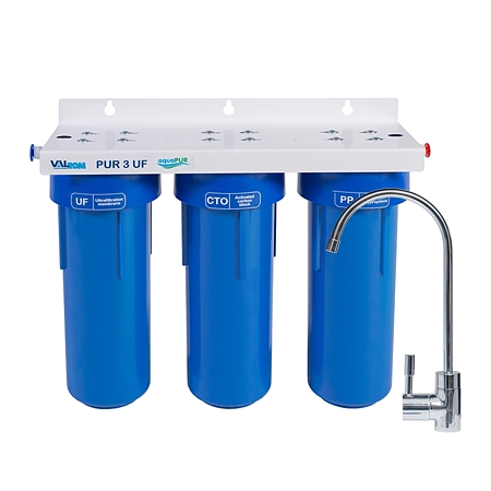 Sistem ultra filtrare apa Valrom aquaPUR 3 UF, polipropilena, albastru, 10"