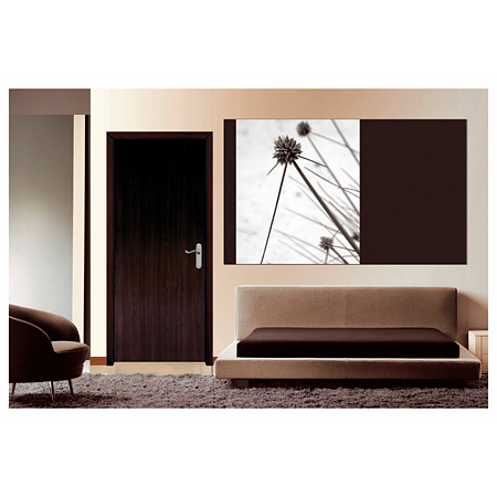 Usa interior celulara Pamate M050, model plina, reversibila, MDF, wenge, toc fix, 200 x 60 cm x 3.5 cm