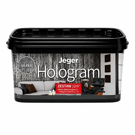 Vopsea decorativa cu folie metalizata si aspect tridimensional, JegerHologram, silver