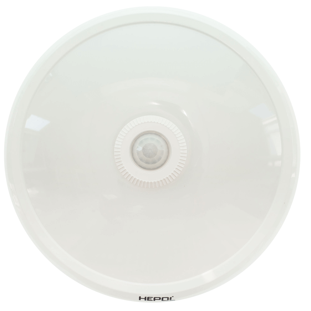 Aplica rotunda cu senzor Hepol, 1 x LED, max 12 W, IP40, alb