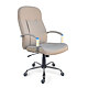 Scaun birou directorial bej Antares Montgomery, tapiterie piele ecologica, rotativ, reglabil pe inaltime, 61 x 72 x 129 cm