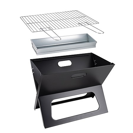 Gratar portabil si pliabil BBQ Collection, otel inoxidabil, 46 x 28 x 36.5 cm 