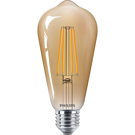 Bec LED nedirectional Philips, E27, 5.5 - 48W, lumina alba calda 2500 K
