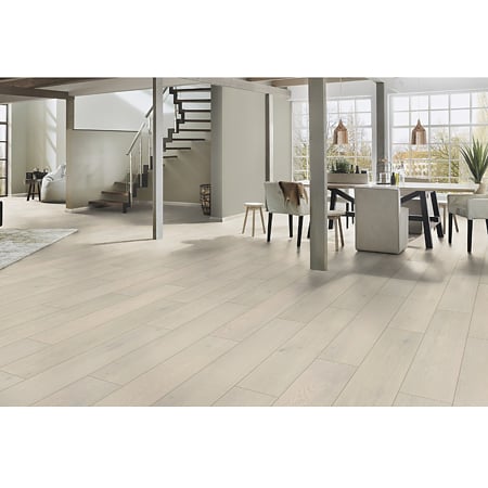 Parchet laminat 10 mm Kronospan Atlantic K667 Alpaca Ethereal Oak, nuanta deschisa, clasa de trafic 33, twin click + si 1click2go pure +, 1288 x 195 mm