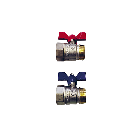 Set 2 robineti apa cu bila Purmo, filet interior-exterior, alama, 1" Set 2 robineti apa cu bila Purmo, filet interior-exterior, alama, 1"