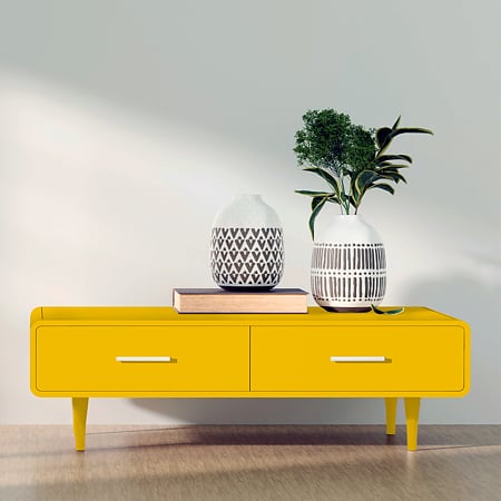  Vopsea Oskar Aqua Matt, pentru lemn/metal/zidarie, interior/exterior, pe baza de apa, galben pret-a-porter, 0.6 L