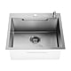 Chiuveta bucatarie Sandonna Handmade HD5550, inox, 1 cuva, 50 x 55 cm