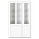 Usa PVC pentru intrare, alb, 120 x 200 cm, 5 camere, dreapta