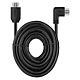 Cablu HDMI/Ethernet de mare viteza Emos, tata 90° - tata drept, 3 m