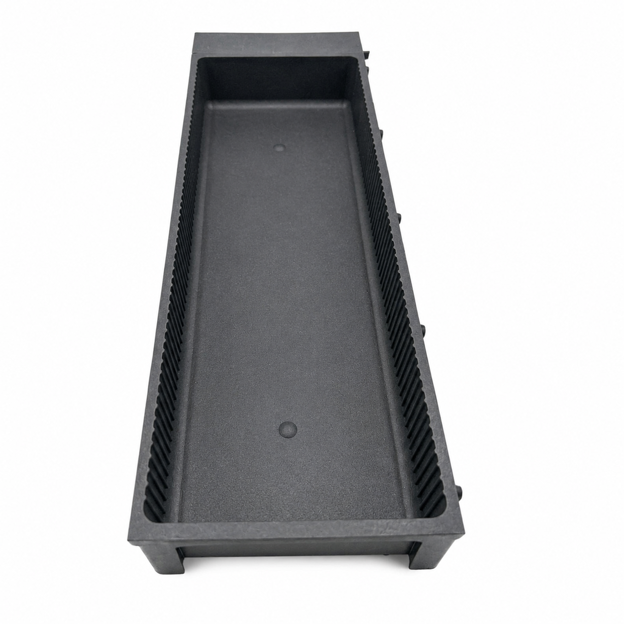 Organizator simplu pentru sertar Scilm, modular, gri antracit, 13,7 x 47,3 cm