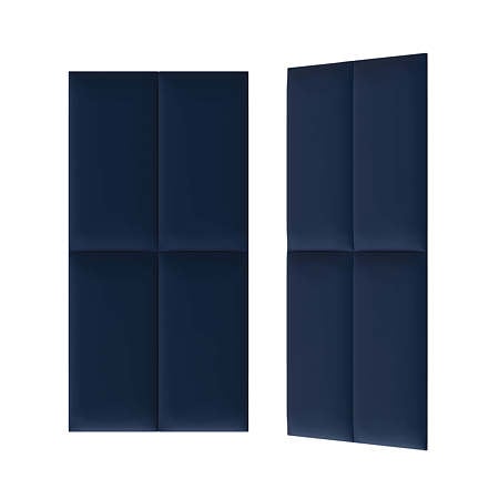 Panou decorativ tapitat, Simple MV79, albastru, dreptunghi, 600 x 300 x 37 mm