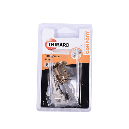 Cilindru pentru broasca aplicata, Thirard RIM, alama, 4 chei reversibile