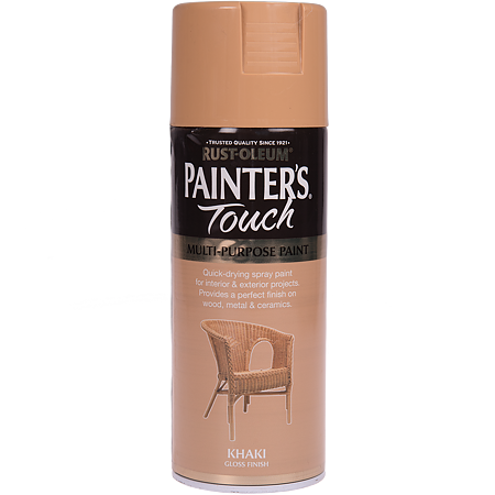 Vopsea spray decorativa Rust-Oleum Painter`s Touchs, khaki, lucios, interior/exterior, 400 ml