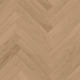 Parchet laminat furniruit 9.5 mm Berry Alloc Parqwood Herringbone Oak Calm Ambre, placa tip B, clasa de trafic comercial intens 33, abraziune AC5, OmniLoc A&B, 50,4 X 8,4 cm