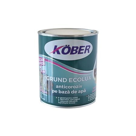 Grund Anticoroziv Kober Ecolux, pe baza de apa, rosu, 0.6 l