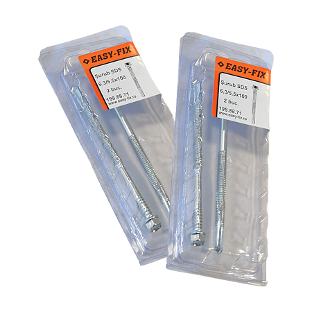 Surub pentru panouri, 6,3/5,5 x 100 mm, 2 buc Surub pentru panouri, 6,3/5,5 x 100 mm, 2 buc
