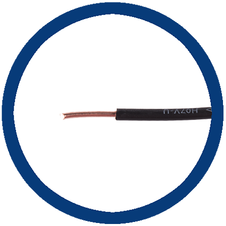 Cablu electric FY (H07V-U) 4 mmp, izolatie PVC, negru