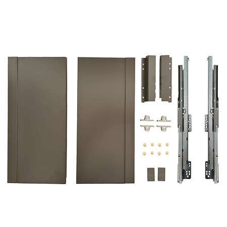 Set sertar FGV, otel, plastic, antracit, 45 kg, 400 mm