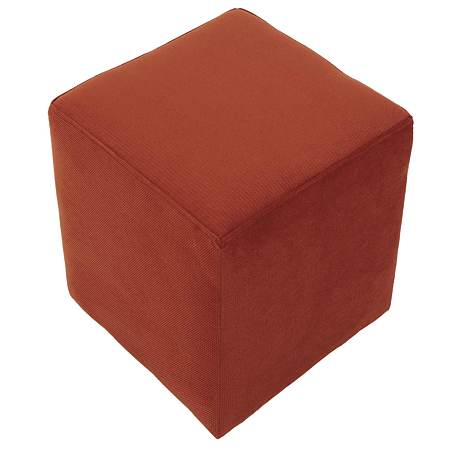Taburet Cube tapiterie stofa caramiziu K3 45 x 37 x 37 cm