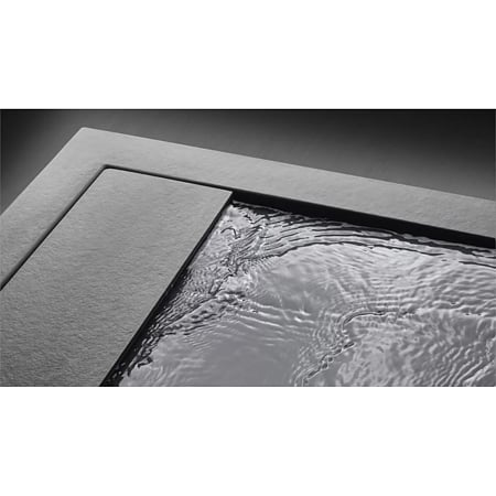 Cada de dus Radaway Teos C HTC9090-54, marmura lichida, anti-bacteriana, anti-alunecare, negru, 90 x 90 cm