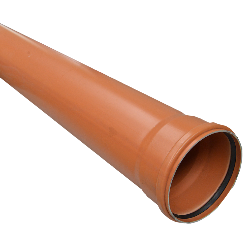 Teava PVC SN2 Valplast, canalizare exterioara, cu mufa si garnitura, diametru 160 mm, 3 m