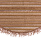 Covor bucatarie Niagara, 100% polipropilena, model oval cu dungi maro-bej, 85 x 135 cm