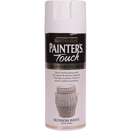 Vopsea spray decorativa Rust-Oleum Painter`s Touchs, alb blossom, lucios, interior/exterior, 400 ml