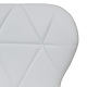 Scaun bucatarie / living Eliza, tapitat, piele ecologica, cadru de lemn, alb, max. 110 Kg., 73 x 47 cm