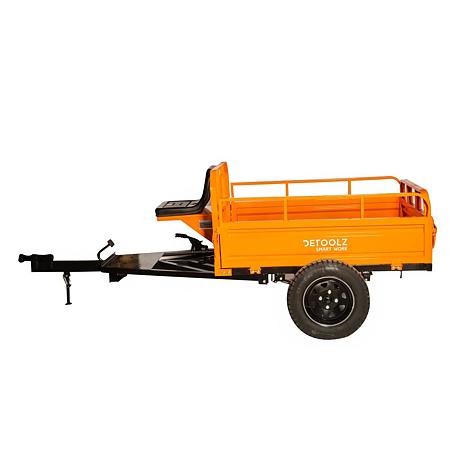 Remorca motocultor Detoolz DZ-M149, otel, 600 kg
