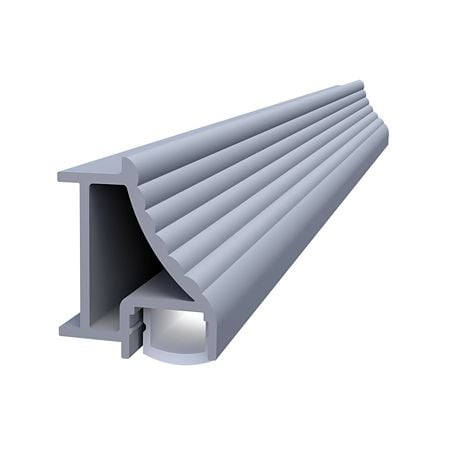 Profil banda led Listello LED.824.10.PKR2, aluminiu, pentru cabine dus, argintiu, 18 x 24 mm, 2,7 m