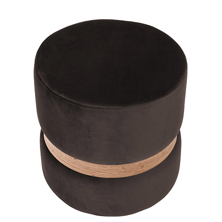 Taburet Ring, inel stejar, stofa maro H48, rotund, 38 x 38 x 40 cm Taburet Ring, inel stejar, stofa maro H48, rotund, 38 x 38 x 40 cm