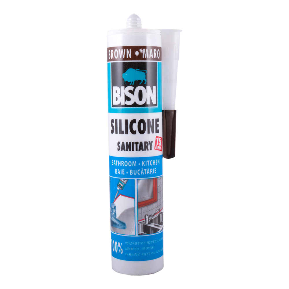 Silicon Sanitar Bison maro 280 ml