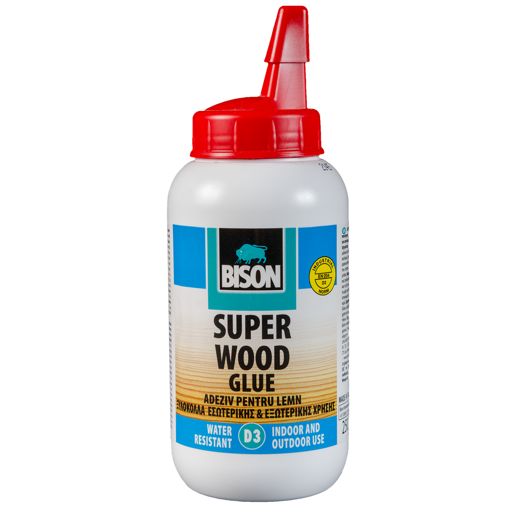 Adeziv Bison Super Wood D3 pentru lemn, 250 g