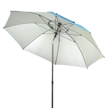 Umbrela pentru terasa Derby Windprofi, albastru, 8 spite, diametru 200 cm, inaltime 207 cm