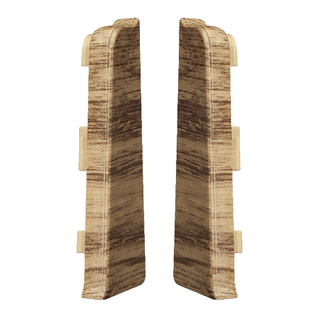 Set terminatie plinta Arbiton Indo 70, stejar Laplant 06, PVC, 70 x 26 mm, 2 bucati/set