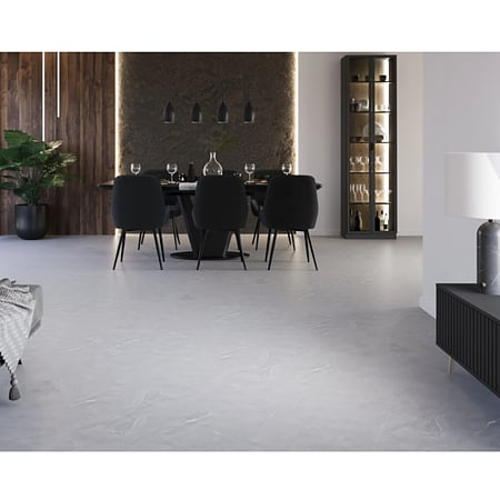 Pardoseala SPC 5 mm Korner SPeCtra Floor Grey Agate 06F, clasa de trafic 34, rezistenta la apa, decor piatra, gri, 1205 x 606 mm