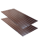 Tabla cutata, cuta H=7mm, culoare: maro RAL 8017, dimensiune: 0,958 x 2 m, grosime 0,25 mm