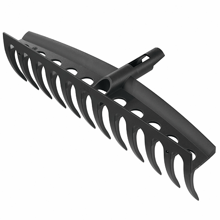 Grebla frunze universala Fiskars Solid, 1600 mm, aluminiu, negru