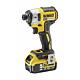 Set 2 scule profesionale pe acumulator DeWALT DCK266P2, 18V, motor fara perii, masina de gaurit DeWALT DCD796, masina de insurubat cu impact DeWALT DCF887, 2x acumulator 5 Ah, incarcator rapid, cutie transport TSTAK