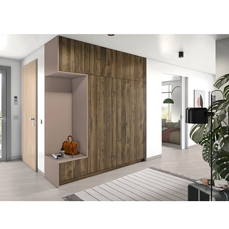 Pal melaminat Egger, Stejar Hunton inchis H2033, ST10, 2800 x 2070 x 18 mm