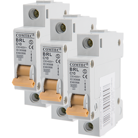Intrerupator automat BRL 6kA MCB, Comtec 1P, 10A