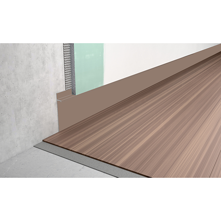 Profil de inchidere Shadow Gap SET S77 sampanie, aluminiu, compatibil banda LED, 80 x 3000 mm