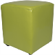 Taburet Cube tapiterie piele ecologica verde IP 21899 45x37x37 cm