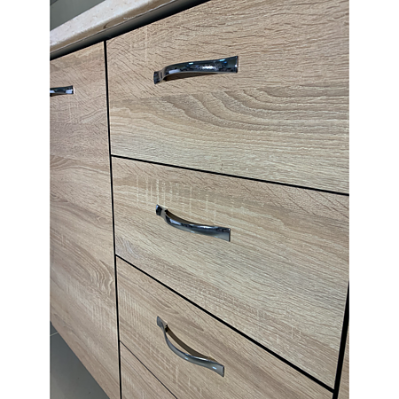 Mobilier pentru bucatarie Alina, stejar sonoma si wenge, 1,6 m Mobilier pentru bucatarie Alina, stejar sonoma si wenge, 1,6 m