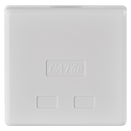 Priza dubla date Emos RJ45 UTP, alb, 1 bucata