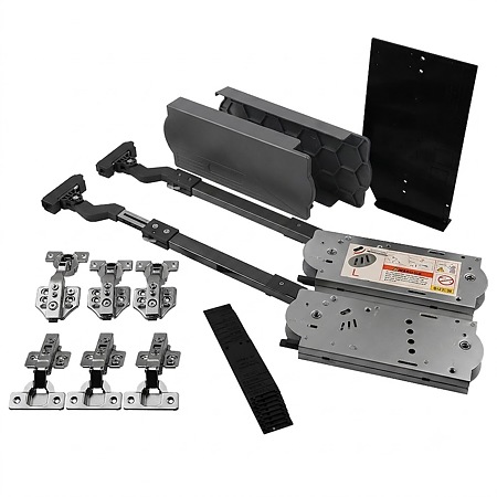 Kit ridicare usi pliante Teko GS325-MD, max. 9.71 kg, otel si plastic, gri antracit