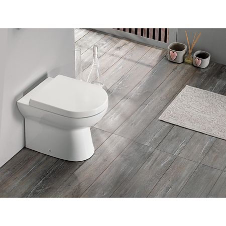 Vas WC suspendat Menuet-Turkuaz City, ceramica, evacuare laterala, alb
