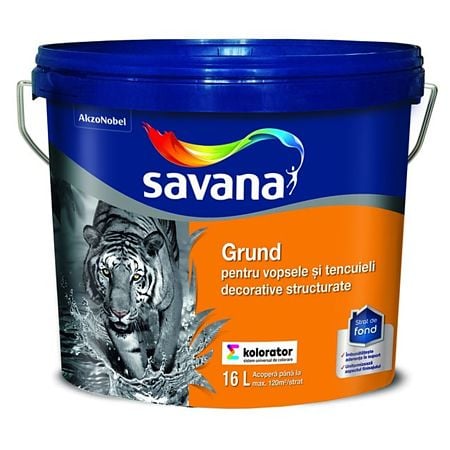 Grund pentru vopsele si tencuieli decorative structurate, Savana, pastel, 16 l