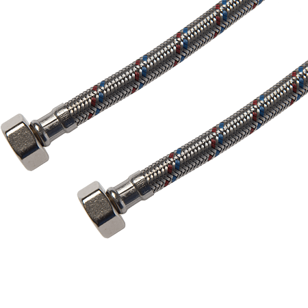 Racord flexibil cu capat lung Ferro WBS20, 1/2 inch x M10 x 1 inch, otel inoxidabil, 100 cm