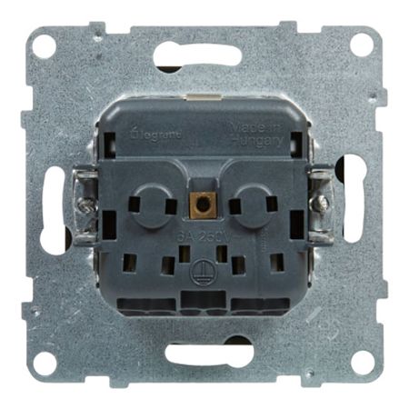 Priza simpla 2P+T Legrand New Suno L721420, 250 V, negru